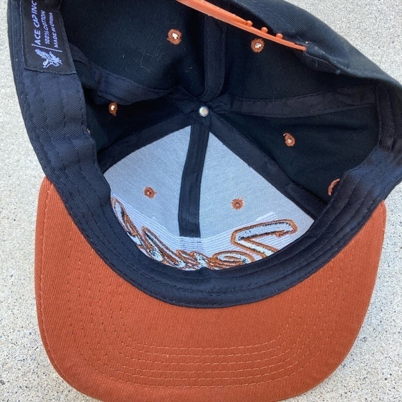 Texas Longhorns Black Script Spell-Out Snapback Hat One Size NCAA Big 12 College - Picture 7 of 10